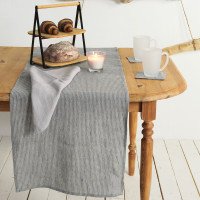 Chemin de table moderne en lin