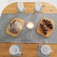 Chemin de table moderne en lin