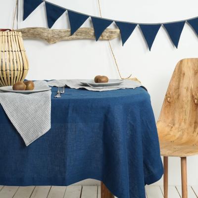 Stonewashed table cloth, natural tablecloth linen
