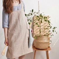 Tablier japonais en lin doux
