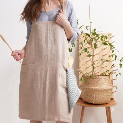 Tablier japonais en lin doux