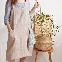 Tablier japonais en lin doux