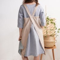 Tablier japonais en lin doux