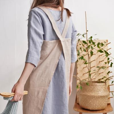 Tablier japonais en lin doux