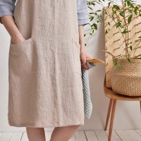 Tablier japonais en lin doux