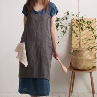 Tablier japonais unisexe en lin