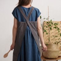 Tablier japonais unisexe en lin
