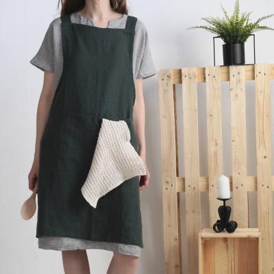 Tablier chasuble unisexe en lin