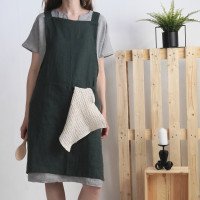 Tablier chasuble unisexe en lin