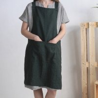 Tablier chasuble unisexe en lin