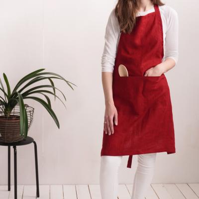 Tablier unisexe en lin pour la cuisine et le jardin