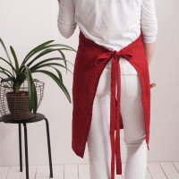 Tablier unisexe en lin pour la cuisine et le jardin