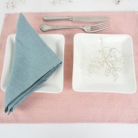 Sets de table rectangulaires en lin