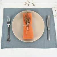 Sets de table en lin doux lavé