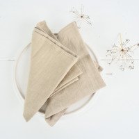 Ensemble de sets de table en lin naturel