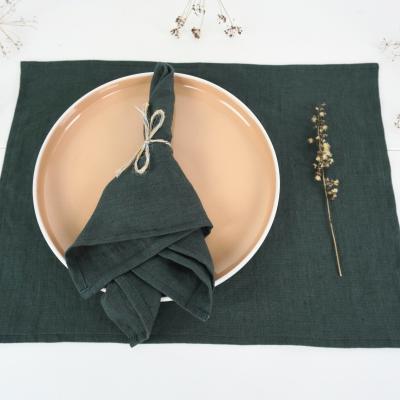 Sets de table en lin doux lavé