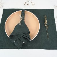 Sets de table en lin doux lavé