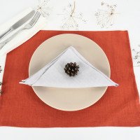 Sets de table rectangulaires en lin