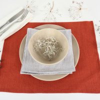Sets de table rectangulaires en lin