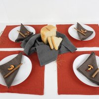 Sets de table rectangulaires en lin
