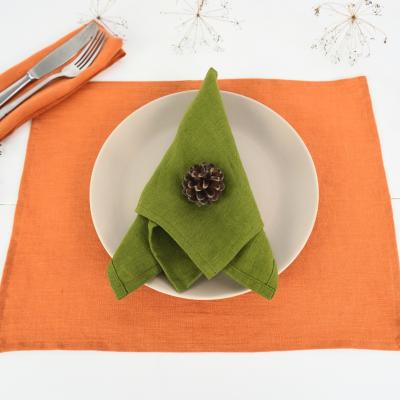 Serviettes de table en lin naturel
