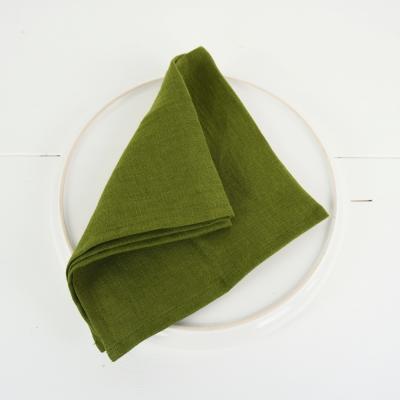 Serviettes de table en lin naturel