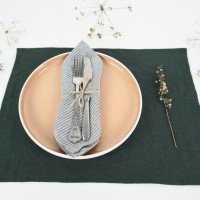 Serviette de table en lin doux