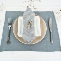 Serviette de table en lin doux