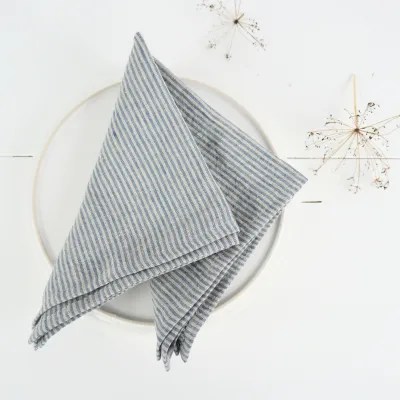 Soft linen table napkin, natural table decor