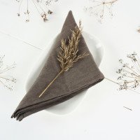 Serviettes de table en lin doux lavé