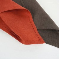 Serviettes de table en lin doux lavé