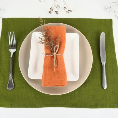 Serviettes de table rustiques en lin