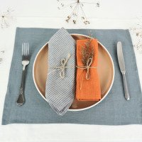 Serviettes de table rustiques en lin