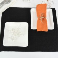 Serviettes de table rustiques en lin