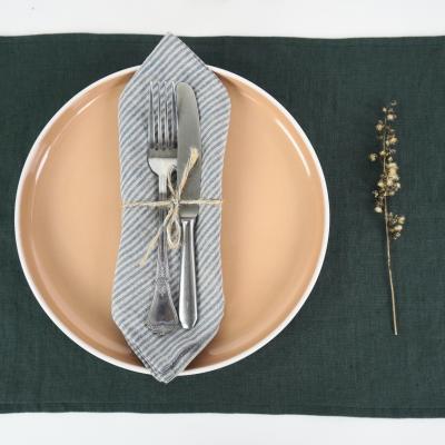 Serviettes de table en lin lavé
