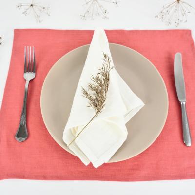 Ensemble de serviettes de table en lin naturel