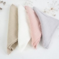 Ensemble de serviettes de table en lin naturel