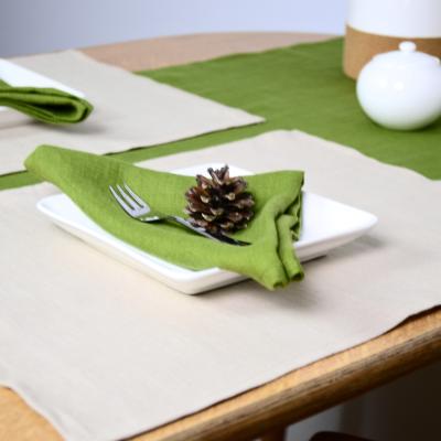 Serviettes de table en lin lavé