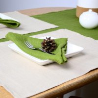 Serviettes de table en lin lavé