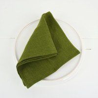 Serviettes de table en lin lavé