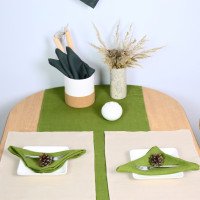 Serviettes de table en lin lavé