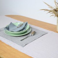 Serviettes de table en lin doux