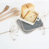 Gant de cuisine et manique en lin