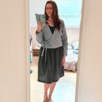 Photo de Blouse simple en lin à encolure ronde ELBE partagée par J.