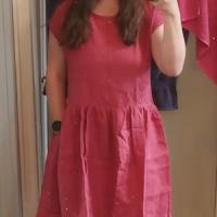 Photo de Robe midi en lin à taille froncée YUKON partagée par Moriah