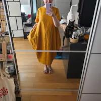 Photo de Robe trapèze en lin à ceinture JAPURA partagée par Julychouette