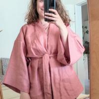 Photo de Peignoir kimono court en lin KOSI partagée par Karolína