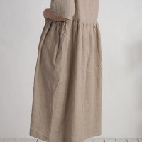 Robe midi ample en lin boutonnée OTTAWA