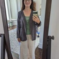 Photo de Pantalon fuselé en lin THAMES partagée par Jess