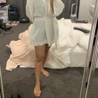 Photo de Robe tablier courte en lin ALABAMA partagée par clickjo